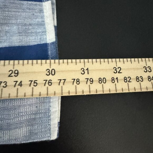 🟣🟣 Altar'd State Womens Blue Wrap Tie Side Mini Dress Checkered Size Small - Picture 11 of 12